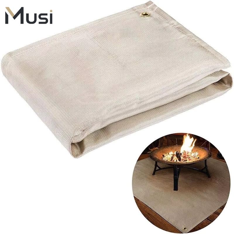 Camping Cooking Mat - BBQグリルマット 耐火断熱パッド 耐熱キャンプマット 防火ブランケット アウトドアバーベキューピクニック調理用