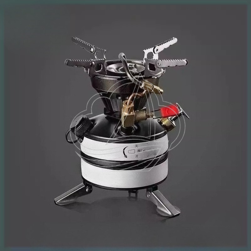 Camping With Cooking - オールインワンポータブルキャンプストーブキット、多燃料バーナー、屋外ピクニック調理用