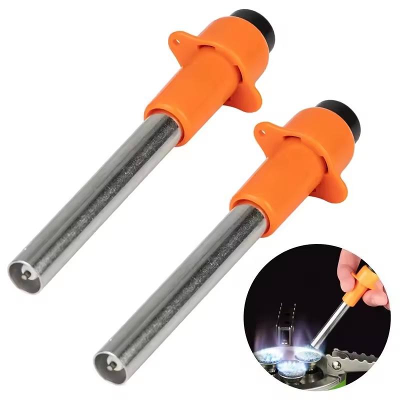 Camping Cooking Flame - 1/2 個屋外拡張火炎放射器電子点火器照明ツールポータブル釣りキャンプハイキング調理ライター