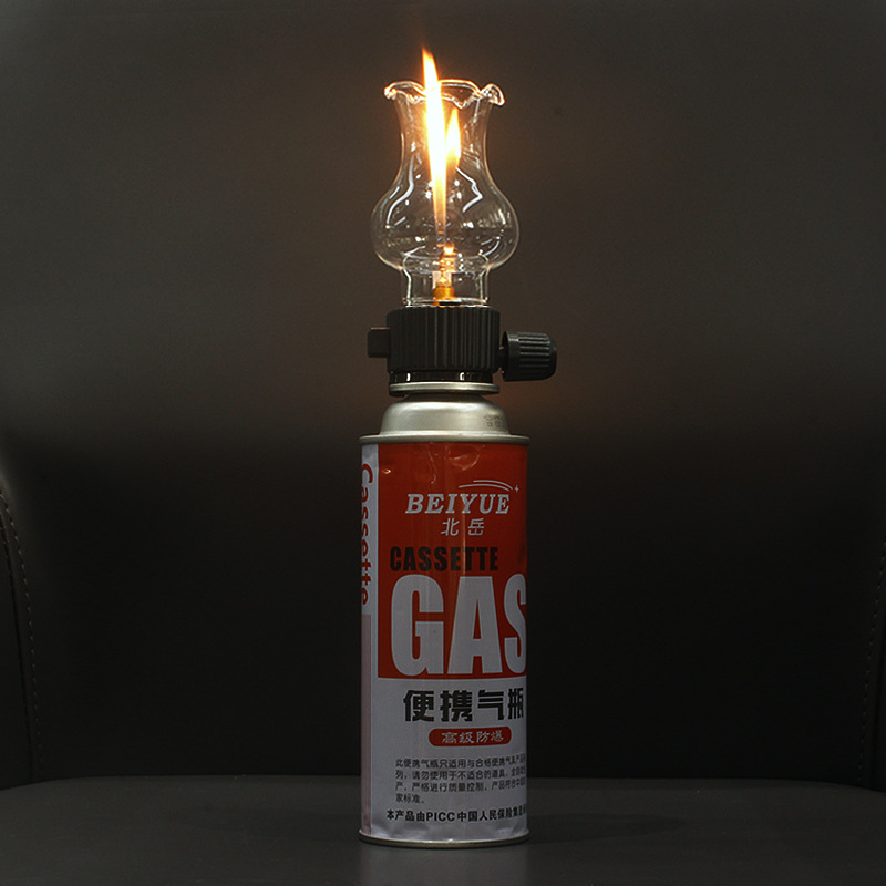 Cooking On Camping Stove - カードストーブ ガスシリンダー ヘッドライト クリエイティブガスランプヘッド アウトドアキャンプセット 新製品