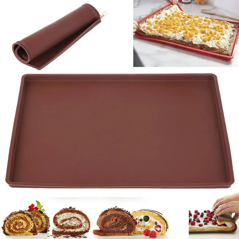 Camping Cooking Mat - シリコーンベーキングマットケーキロールパッド金型マカロンスイスロールオーブンマットノンスティックベーキングペストリーツールキッチンガジェットアクセサリー