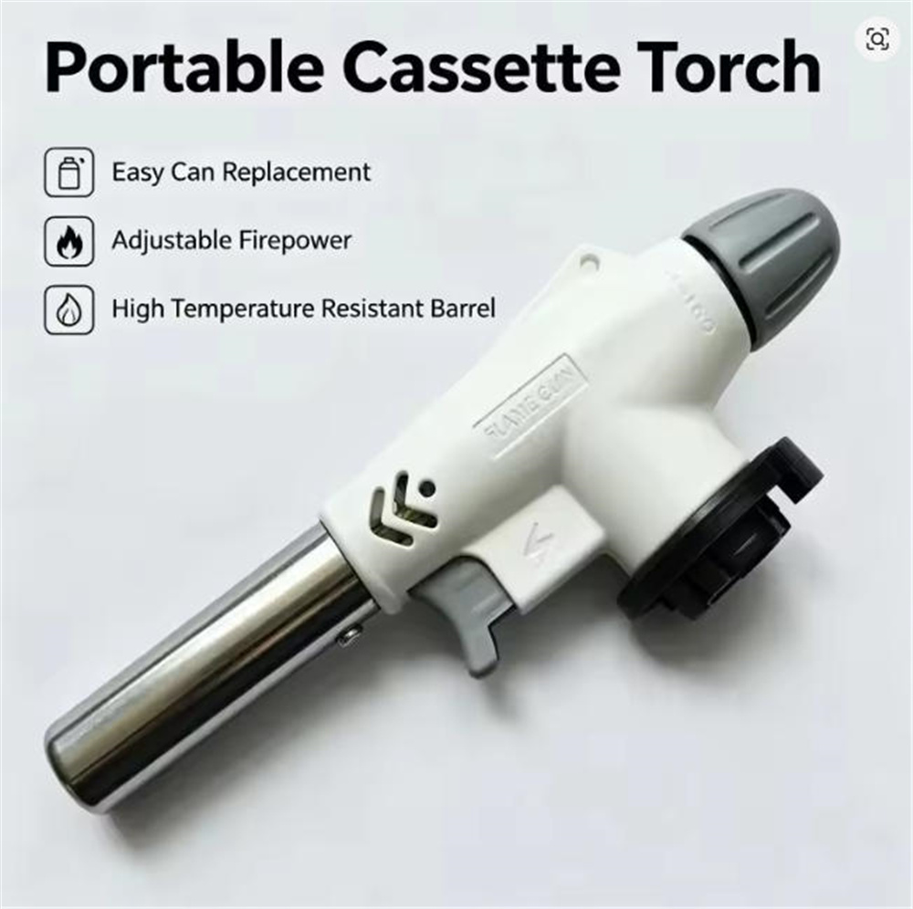 Camping Cooking Flame - トーチクッキング自動点火ブタンガス溶接バーナー溶接ガスバーナー炎ガストーチ火炎ガンブローガンBBQキャンプ料理用
