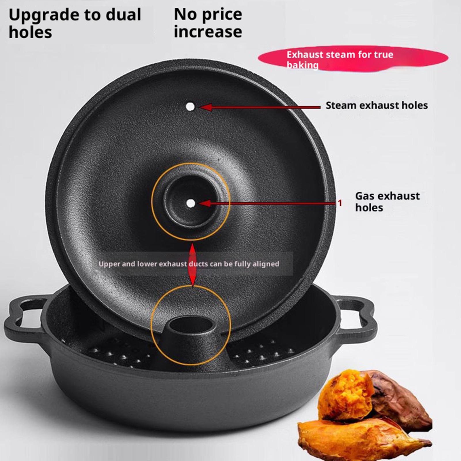 Camp Dutch Oven Cast - 鋳鉄製の大釜、調理用、頑丈、高温耐性、調理器具、キャンプ用ダッチポット、揚げ物、焼き物、煮込み用