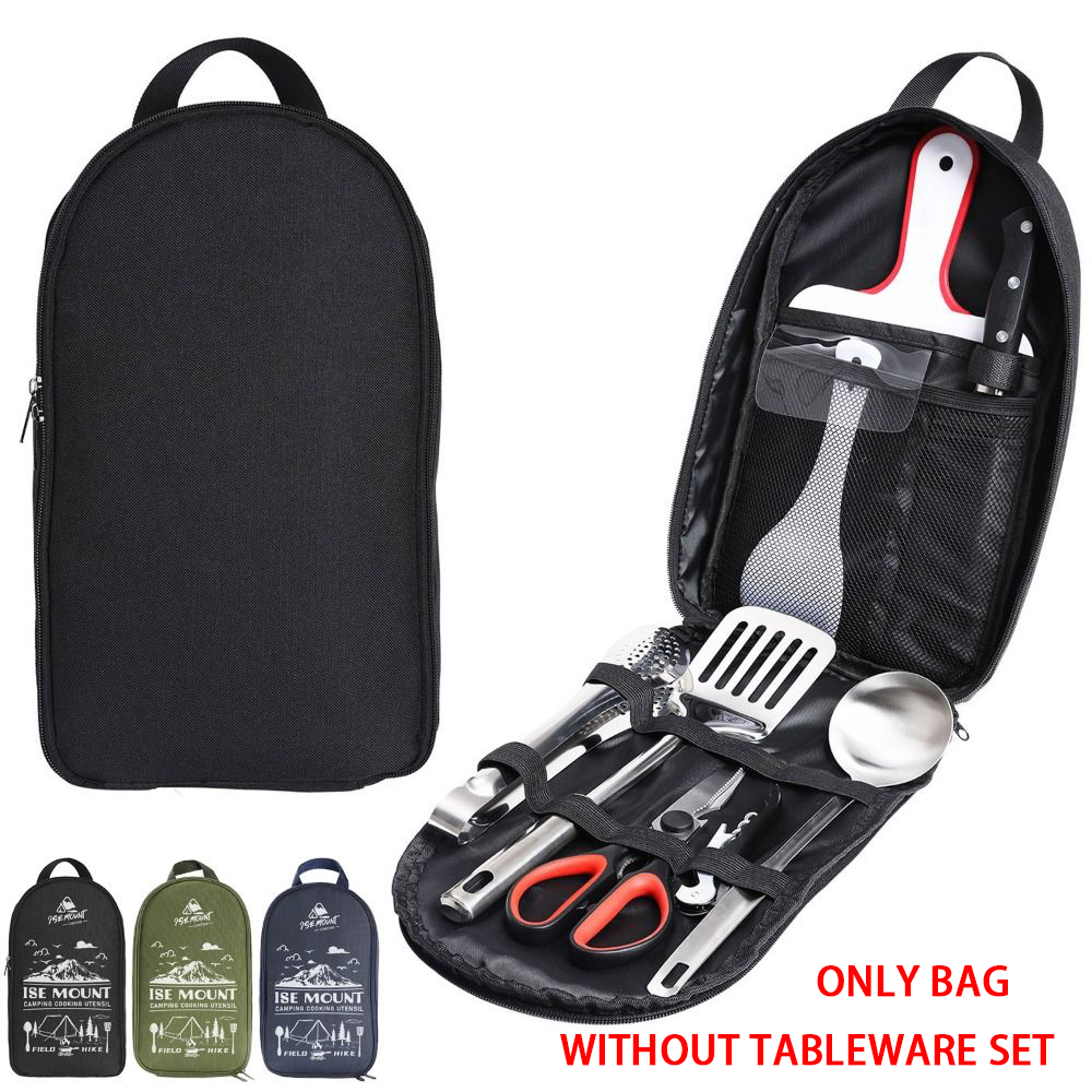 Camping Outdoor Cooking Equipment - 2024 ピクニック用品セット収納袋ハイキングキャンプバーベキュー食器オーガナイザー旅行大容量調理器具キャリングケース