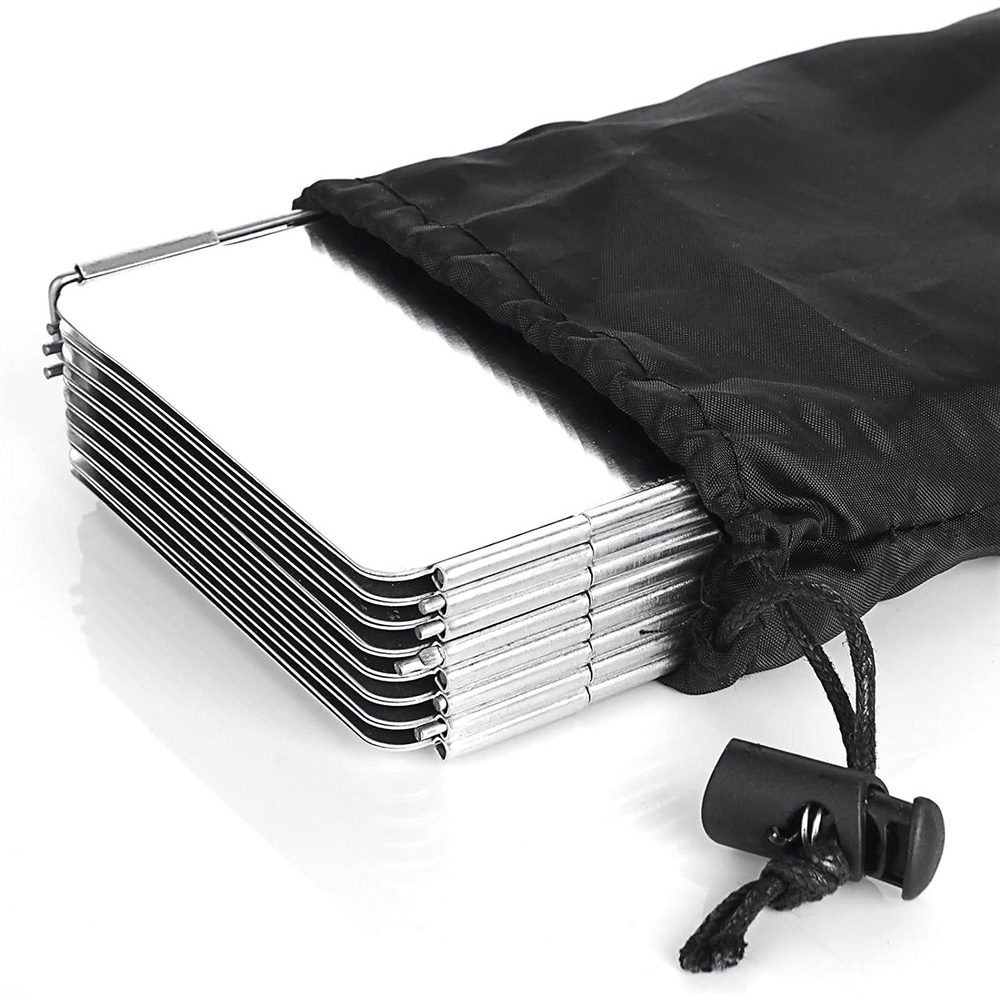 Camping Cooking Set Lightweight - 軽量折りたたみ式キャンプストーブ風よけ9/10/8プレートガスコンロ風防、屋外ピクニック用ポータブル風よけ