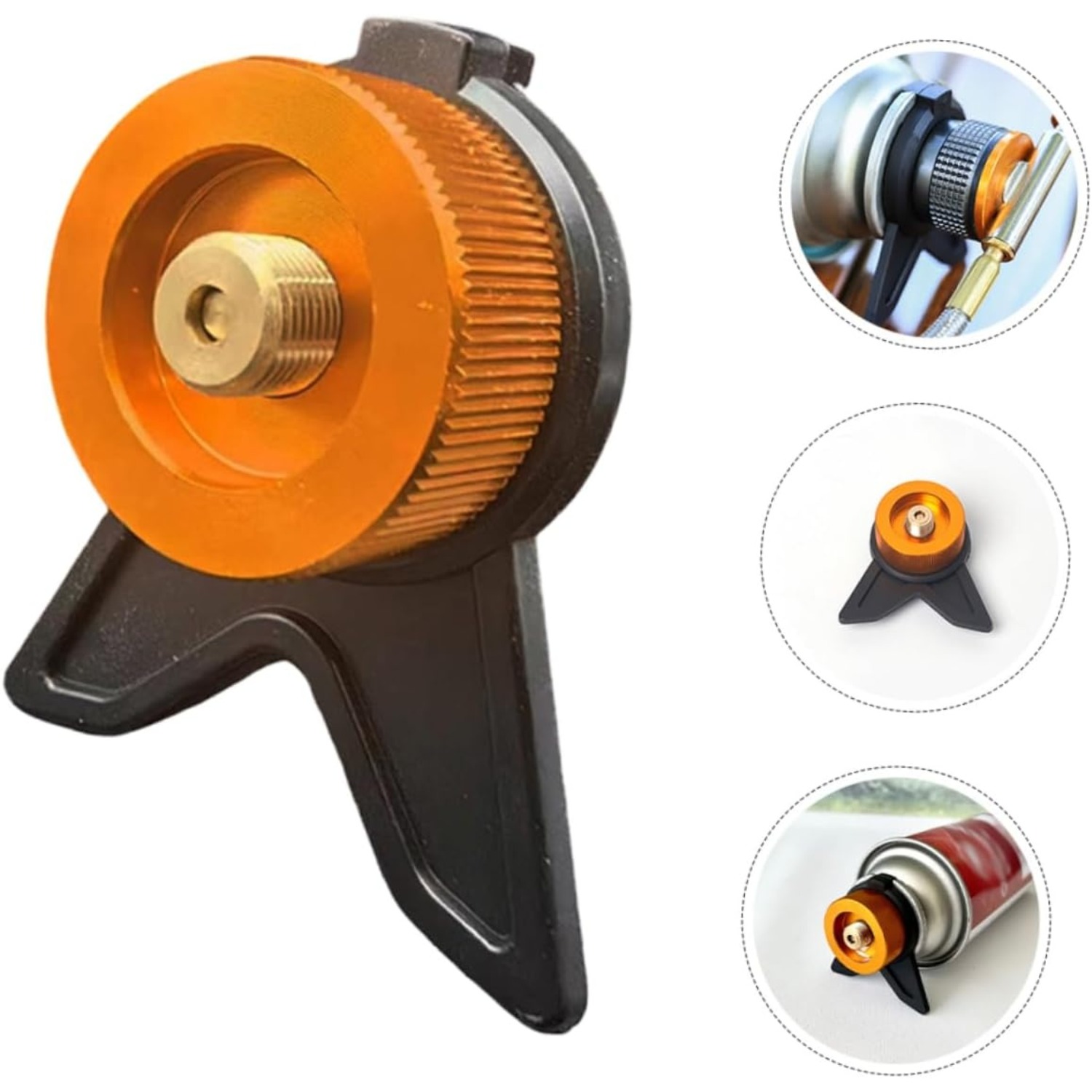 Cooking On Camping Stove - プロパンタンク部品 ガスタンクアダプター キャンプ用品 小型プロパンコンバーター ガス補充ツール ストーブ用
