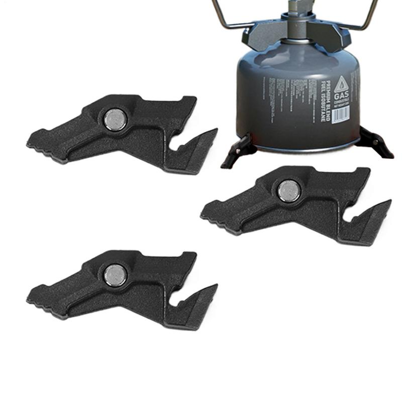 Camping Cooking Gas Canister - 1pc キャンプガスキャニスタースタンドストーブ三脚タンクブラケットスタビライザーベース磁気キャニスターカートリッジホルダー調理ピクニック用