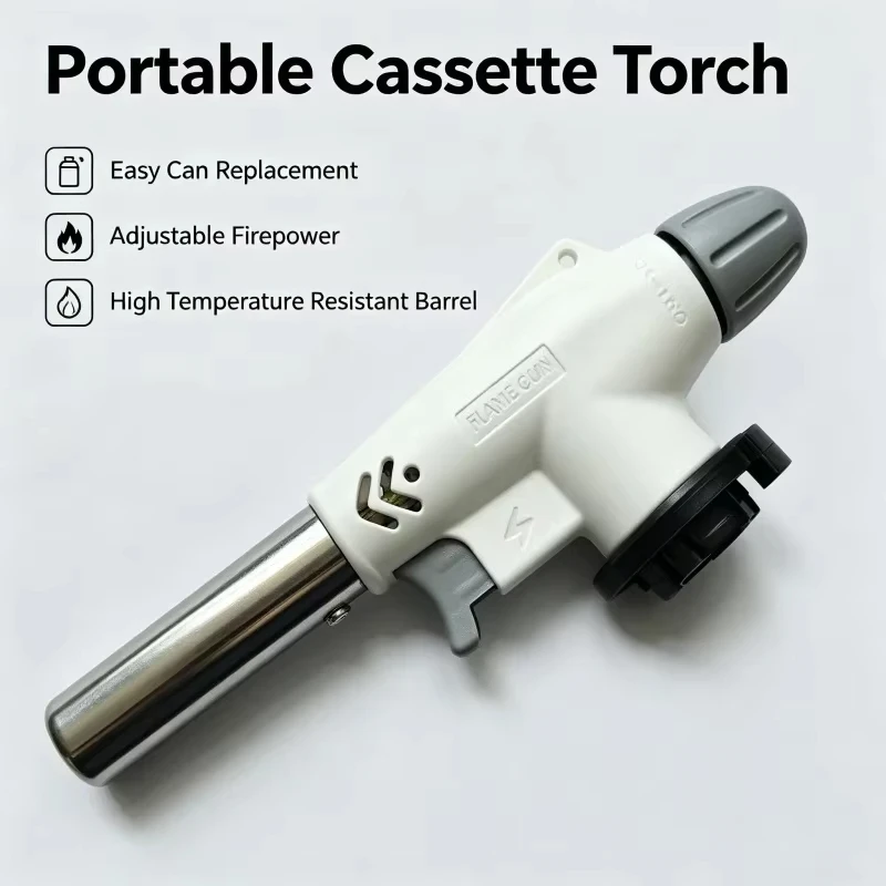 Camping Cooking Flame - 自動点火式ブタンガストーチ、溶接用ガスバーナー、バーベキュー、キャンプ、料理用ガス火炎ガン