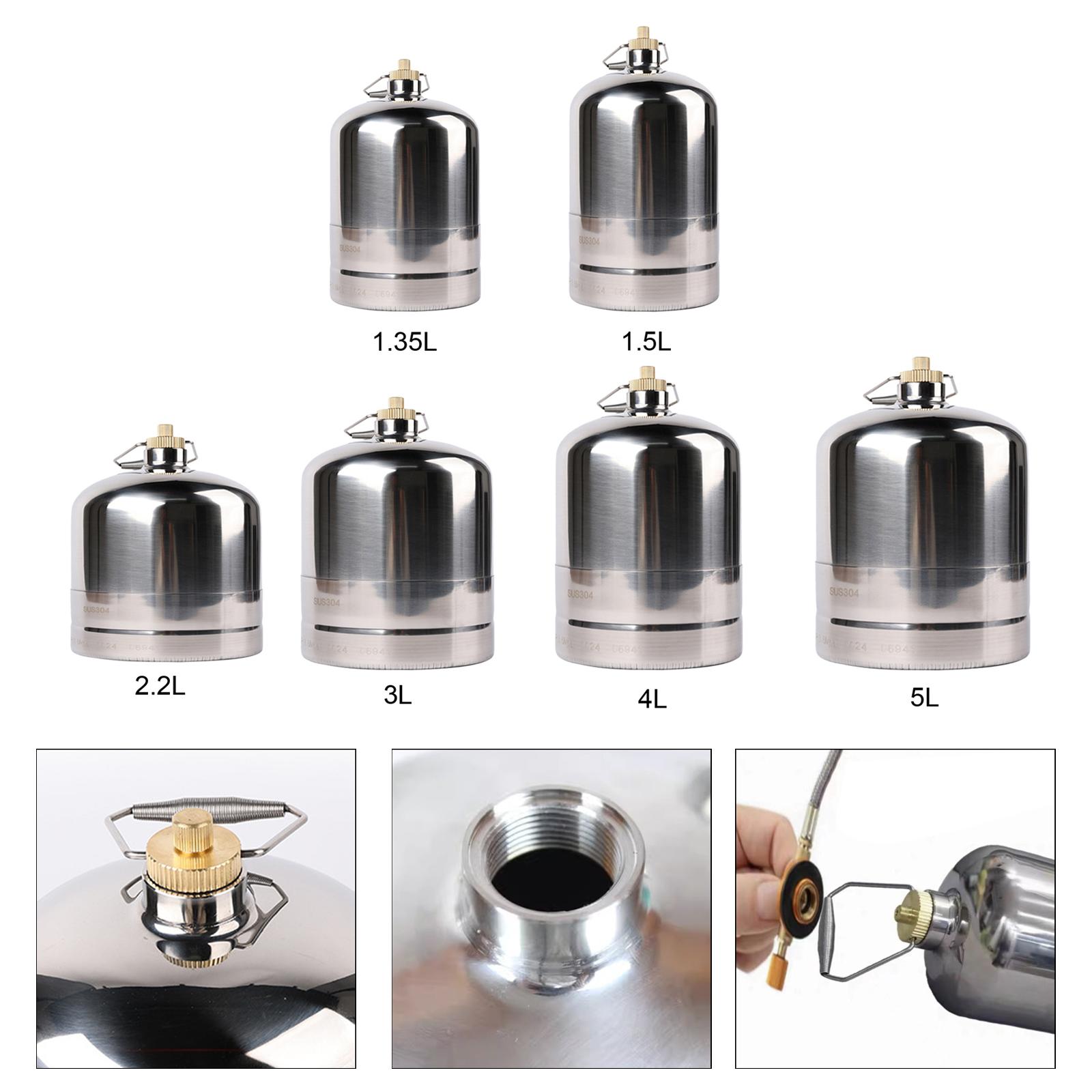 Camping Cooking Gas Canister - キャンプ用ガソリンタンク キャンプ用ガス燃料キャニスター 空の詰め替え可能 ポータブル 実用的なガソリンタンクシリンダー アウトドア
