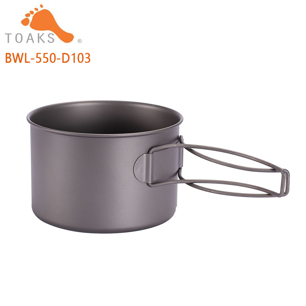 Toaks BWL-550折りたたみハンドル付きキャンプチタ - Camping Cooking Set Lightweight のレビューと価格