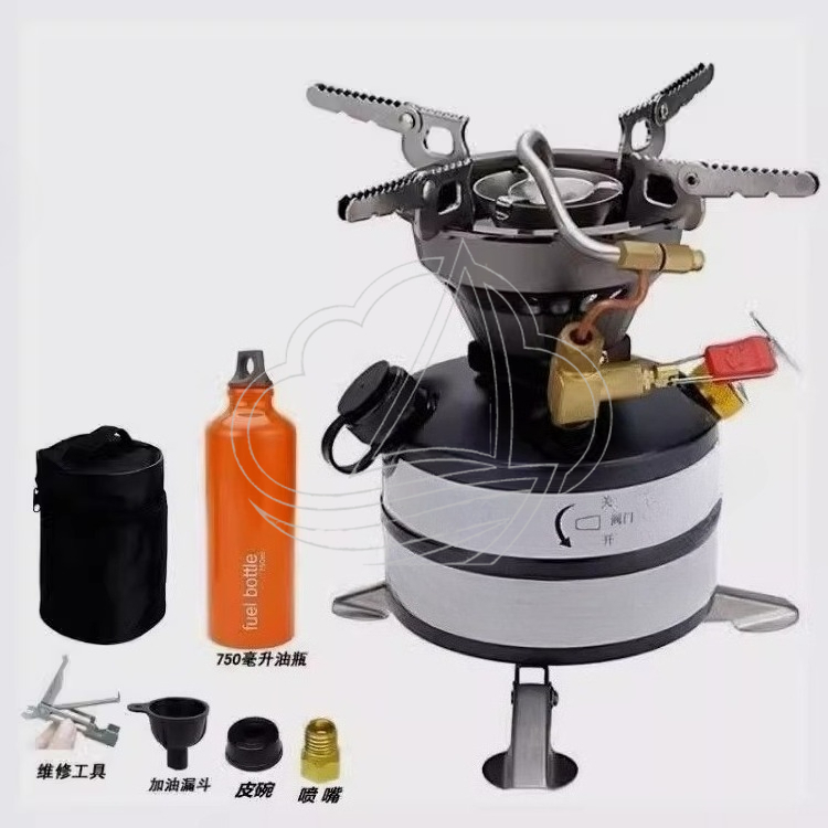 オールインワンポータブルキャンプストーブキット、多燃料バーナ - Camping With Cooking のレビューと価格