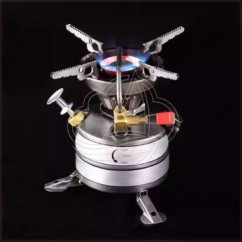 オールインワンポータブルキャンプストーブキット、多燃料バーナ - Camping With Cooking のレビューと価格