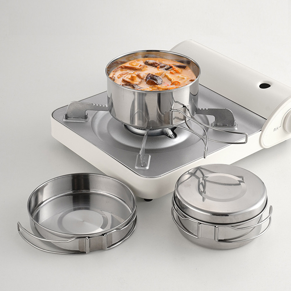 1セット アウトドア ステンレス製 キャンプ用調理器具 ポー - Camping Cooking Set Lightweight のレビューと価格