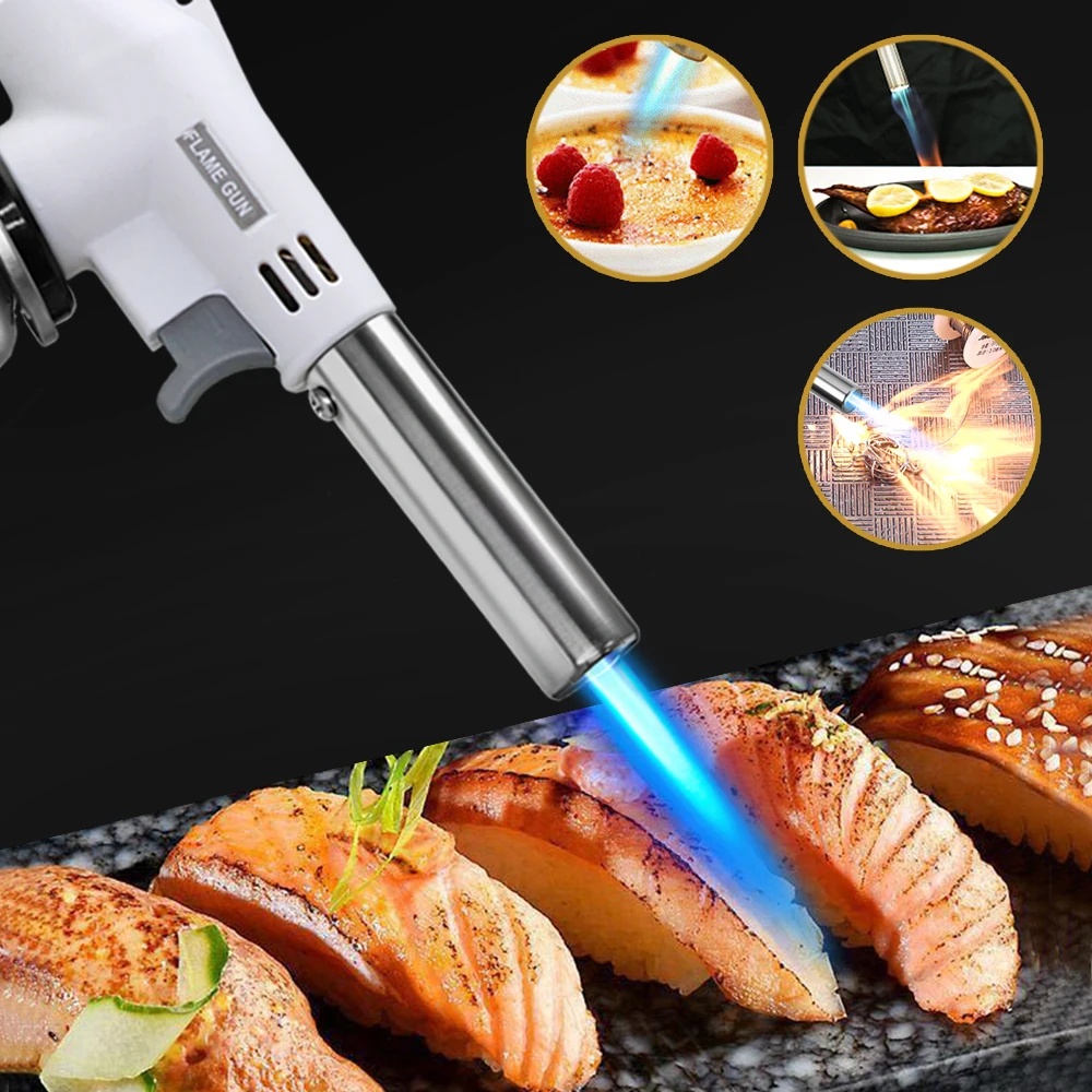 ポータブル金属火炎銃ブタンガス溶接バーナー溶接ガスバーナー火 - Camping Cooking Flame のレビューと価格