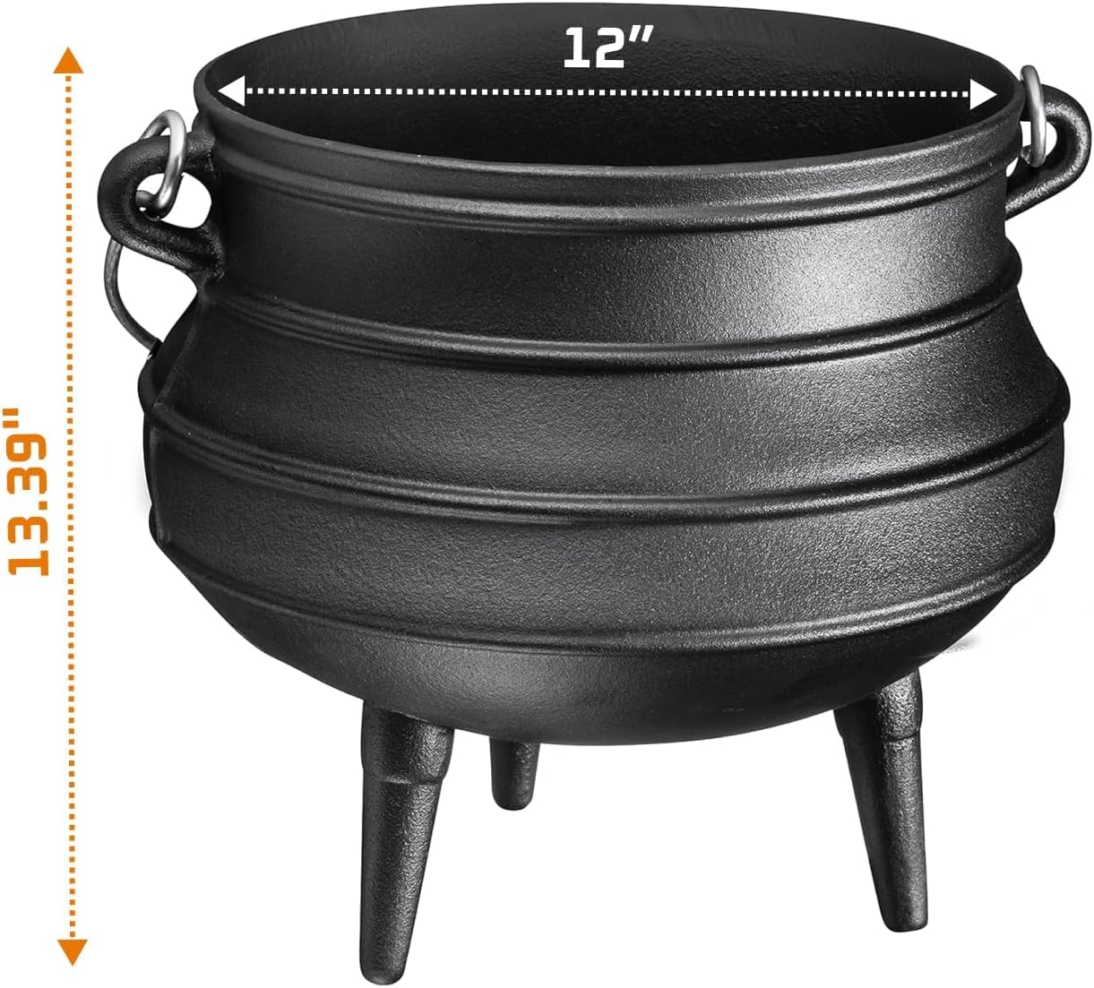 12クォート鋳鉄製ダッチオーブン鍋 - 蓋付きキャンプ用調理 - Camp Dutch Oven Cast のレビューと価格