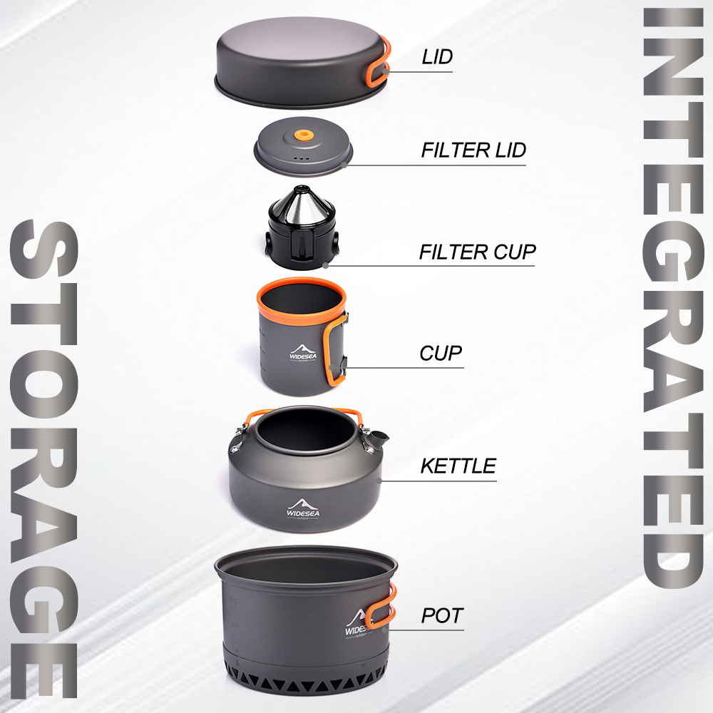 キャンプ食器アウトドア調理器具セットポット観光ケトルコーヒー - Camping Cooking Gear のレビューと価格