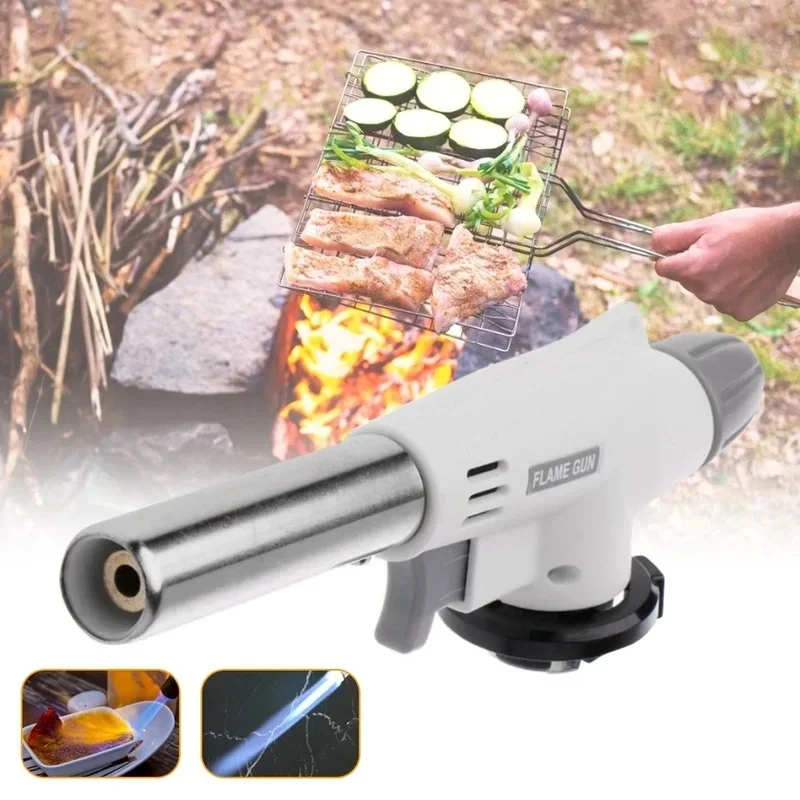 屋外用ブタンバーナー、キャンプ、バーベキュー、ベーキング、金 - Camping Cooking Flame のレビューと価格