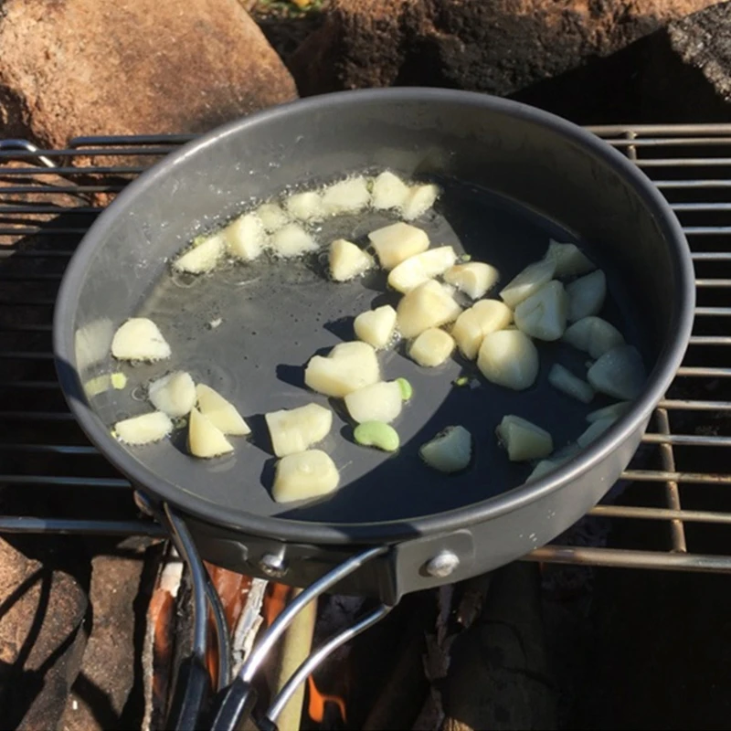 収納バッグ付きポータブルフライパン、焦げ付き防止の鳩、軽量グ - Camping Cooking Set Lightweight のレビューと価格