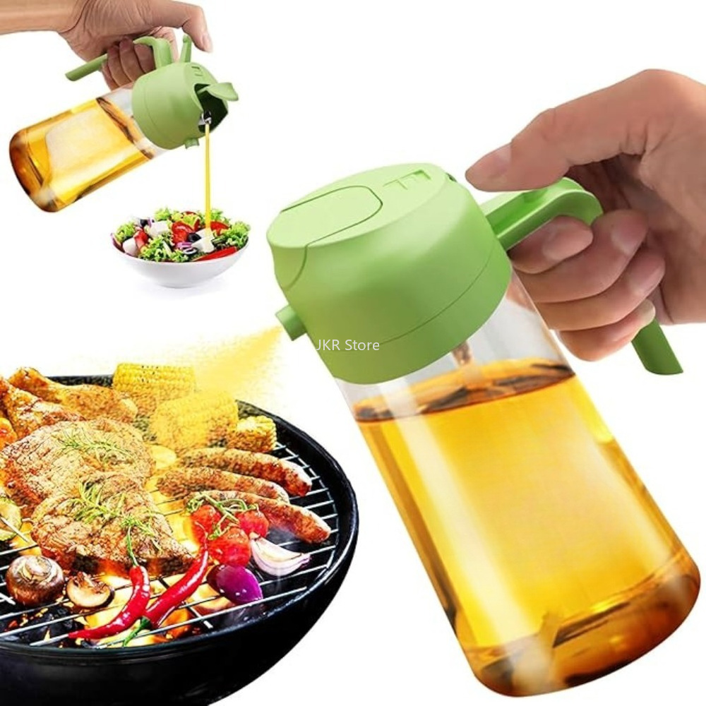 2 in 1 オリーブオイルスプレーディスペンサーボトル 大 - Camping With Cooking のレビューと価格