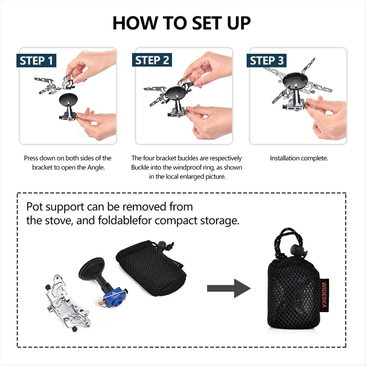 ABJV アウトドアキャンプ用ガスバーナー 3300W イグ - Cooking On Camping Stove のレビューと価格