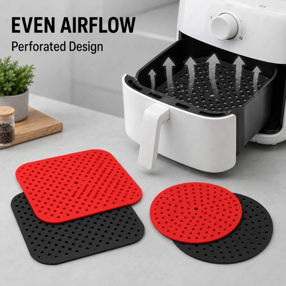 ノンスティックシリコンエアフライヤーライナー、再利用可能なク - Camping Cooking Mat のレビューと価格