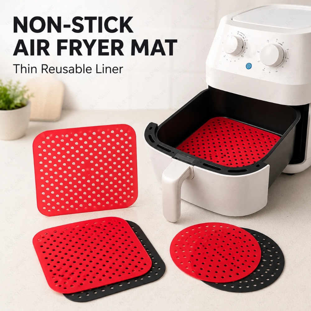 ノンスティックシリコンエアフライヤーライナー、再利用可能なク - Camping Cooking Mat のレビューと価格