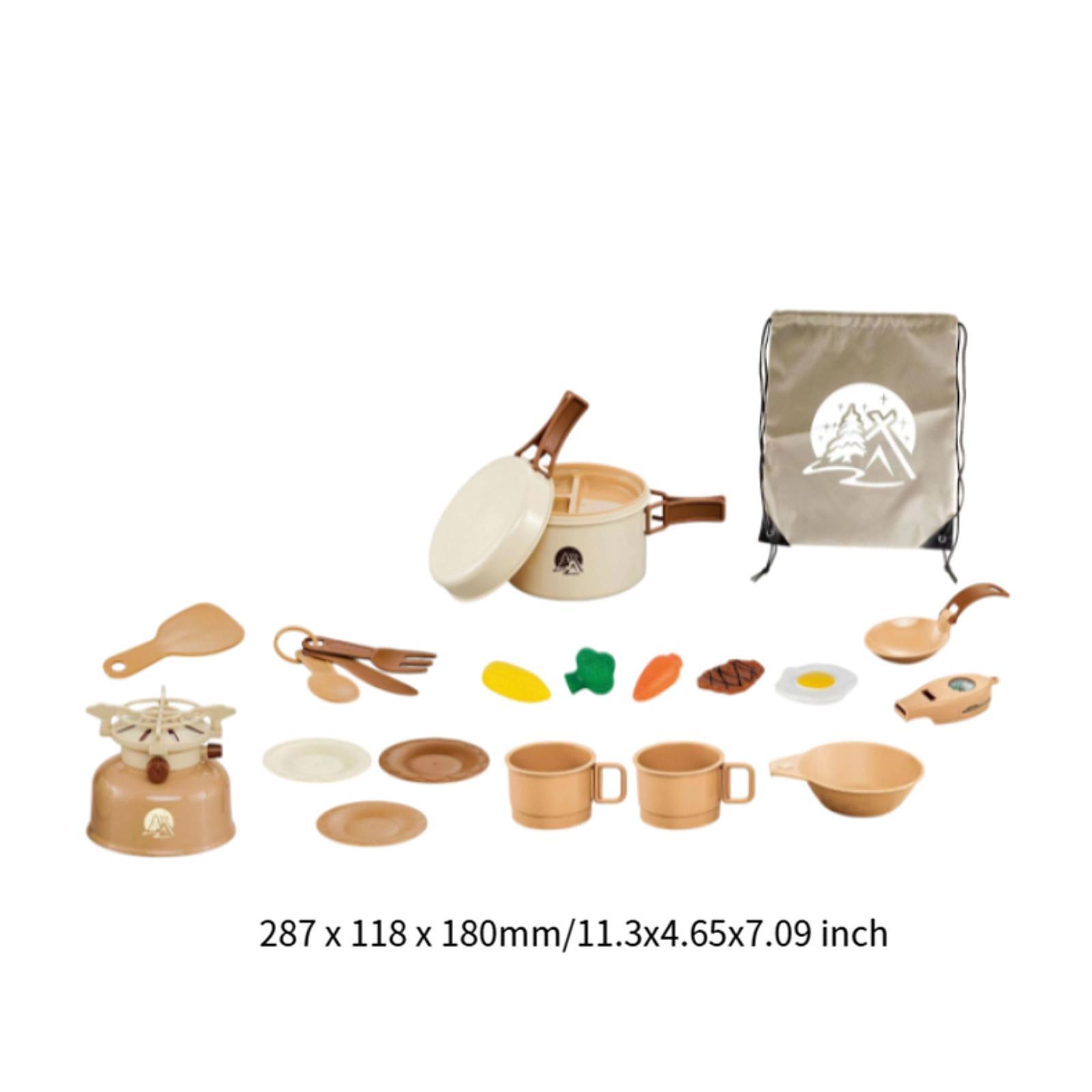 22ピース キッズキャンプクッキングセット ピクニックアクセ - Camping Cooking Kids のレビューと価格