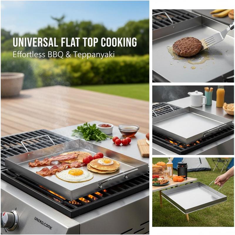 ユニバーサルフラットトップグリドル 18x16インチ キャン - Camping Outdoor Cooking Equipment のレビューと価格