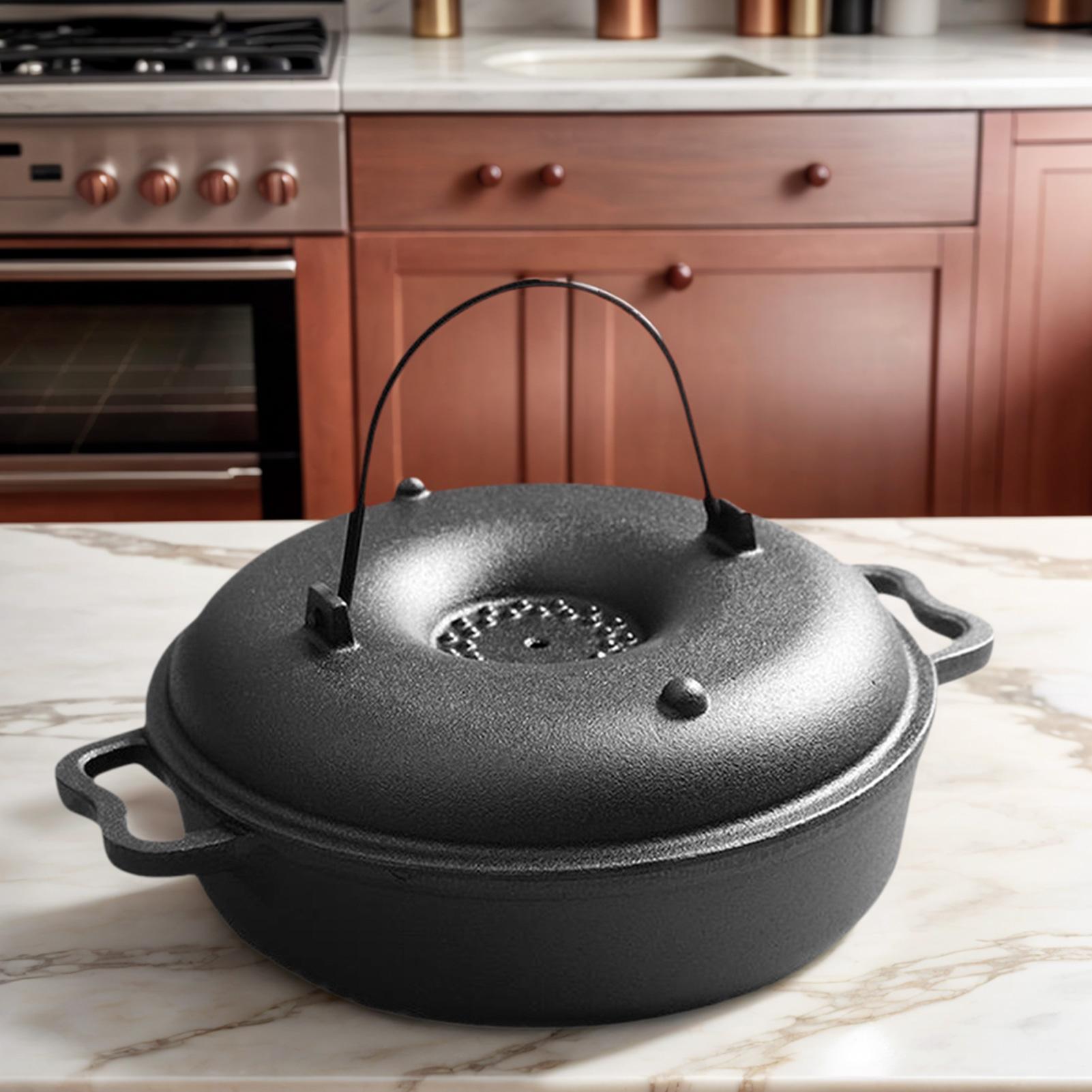 鋳鉄製の大釜、調理用、頑丈、高温耐性、調理器具、キャンプ用ダ - Camp Dutch Oven Cast のレビューと価格