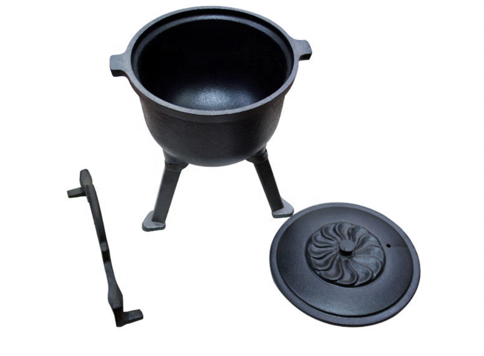 4L鋳鉄製ヘビーデューティーキッチンダッチオーブン三脚蓋付き - Camp Dutch Oven Cast のレビューと価格