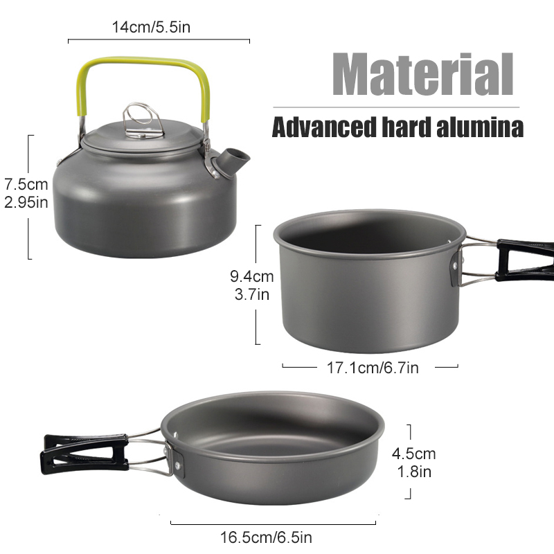 WESTTUNE キャンプ調理器具キット アルミ アウトドア - Camping Cooking Gear のレビューと価格
