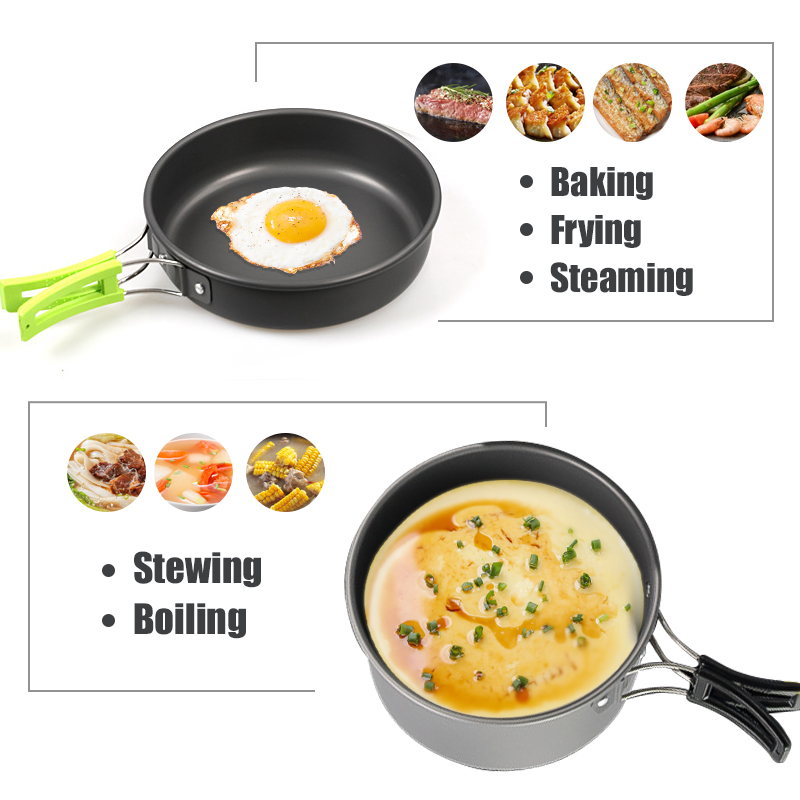 WESTTUNE キャンプ調理器具キット アルミ アウトドア - Camping Cooking Gear のレビューと価格