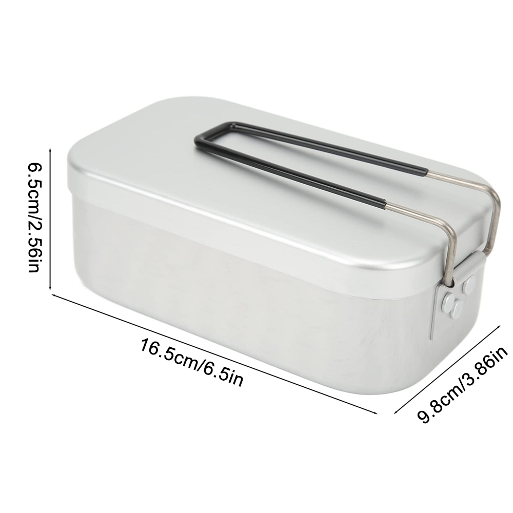 800 ミリリットルアルミ弁当箱屋外キャンプ調理器具食器折り - Camping Outdoor Cooking Equipment のレビューと価格