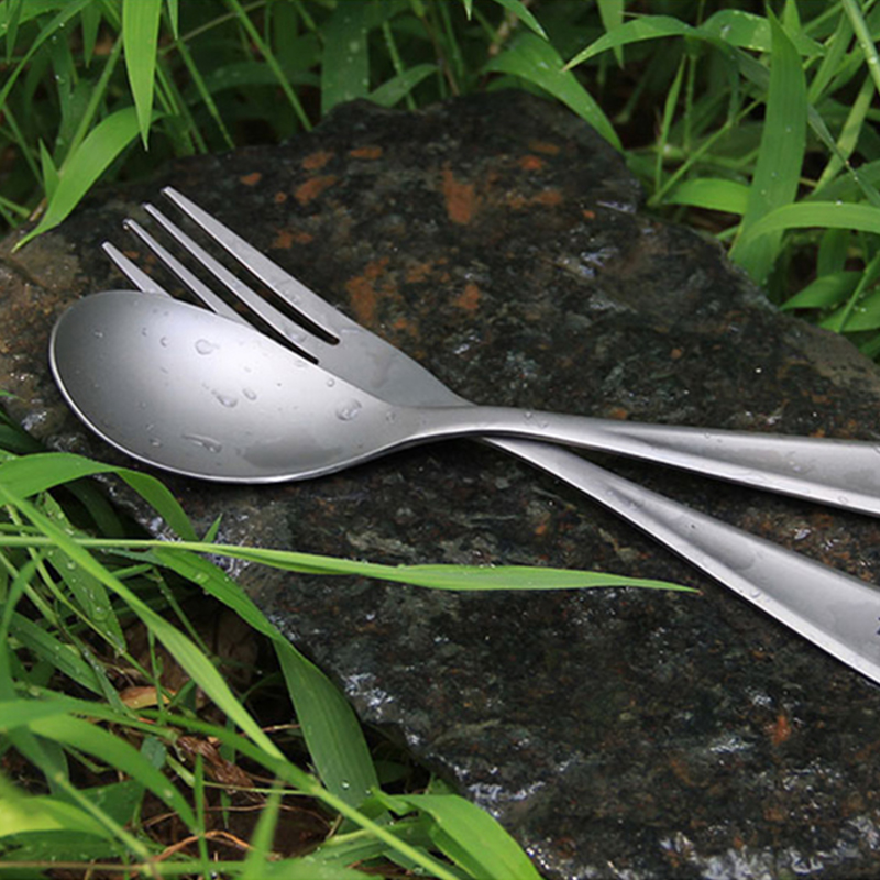 Tiartisan-軽量チタンフォークスプーン,アウトドアキ - Camping Cooking Set Lightweight のレビューと価格