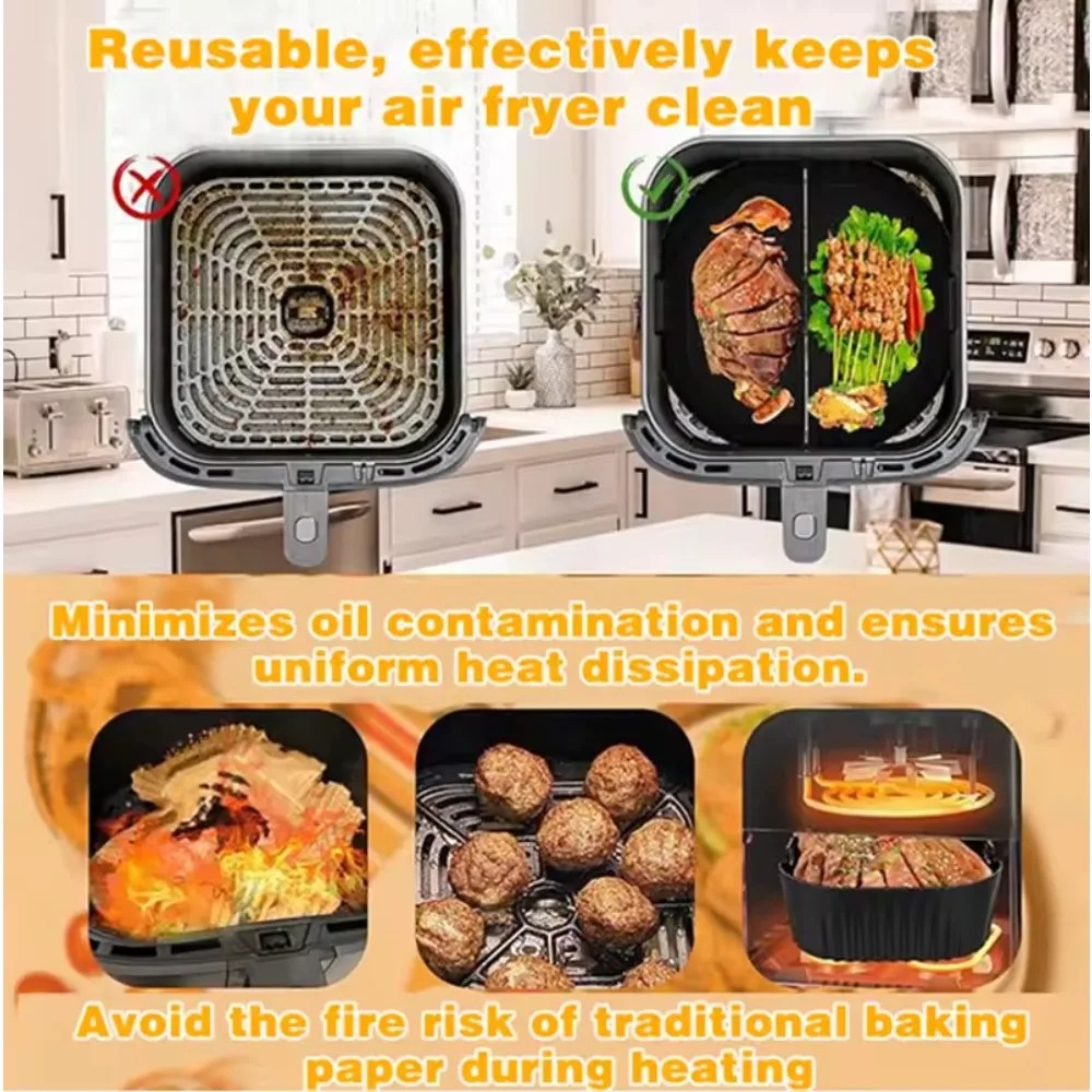 シリコーンエアフライヤーモールドオイルフィルターストリップフ - Camping Cooking Mat のレビューと価格