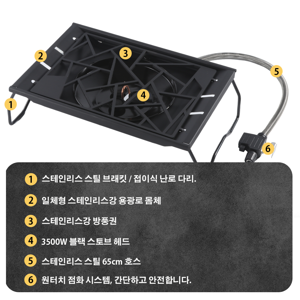 Pandatour キャンプ IGT ストーブ 6500W  - Cooking On Camping Stove のレビューと価格