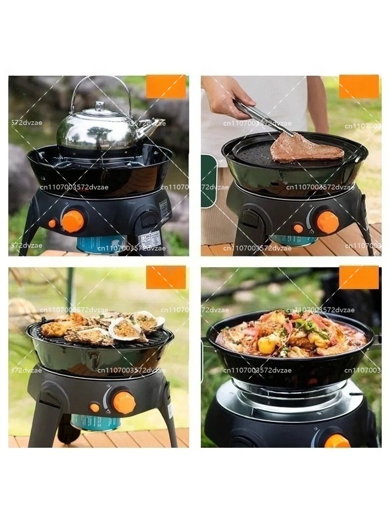 屋外多機能ガスストーブ キャンプBBQグリル 6個セット 折 - Camping Cooking Gear のレビューと価格
