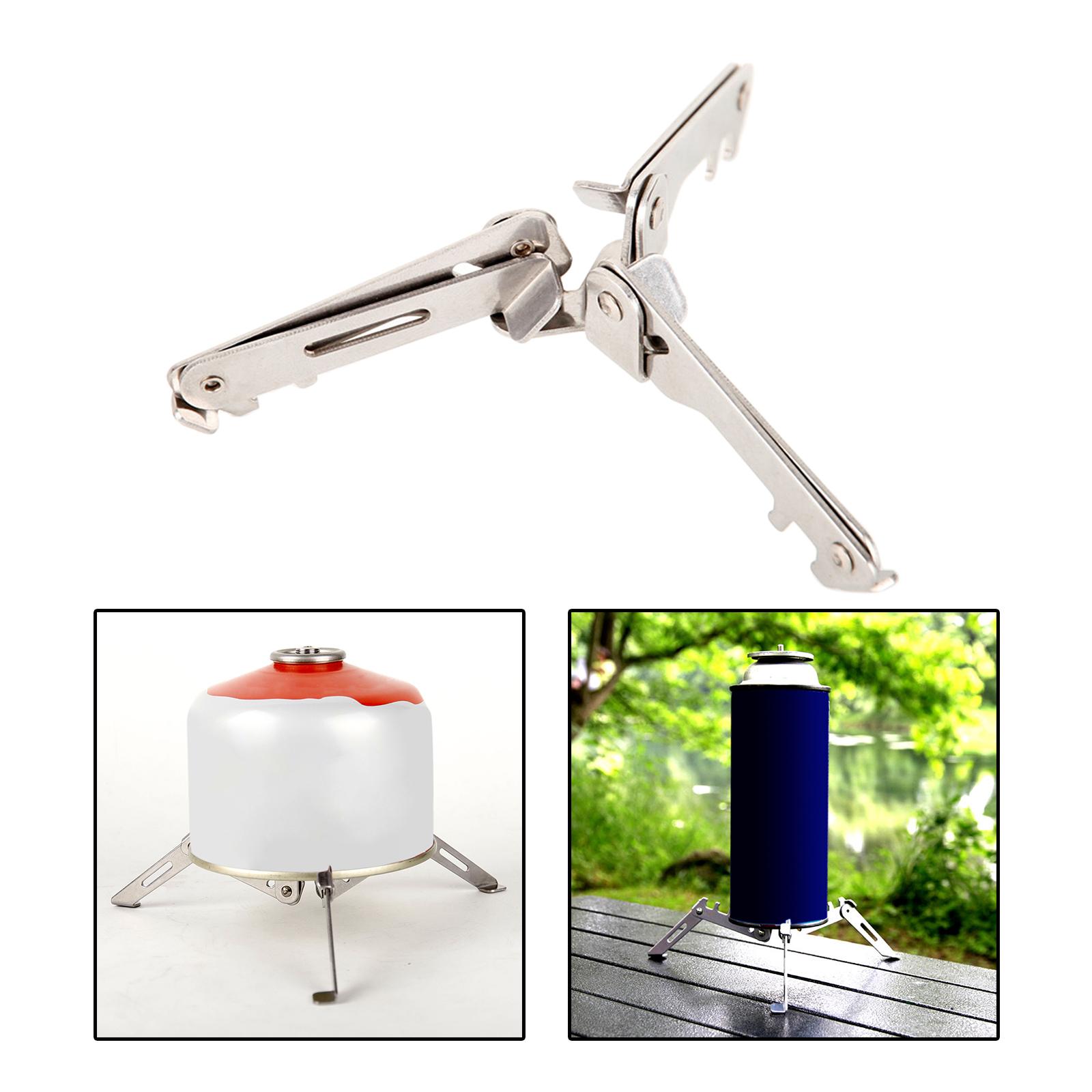 ポータブルキャンプ用キャニスターラック三脚、屋外ガスタンクス - Camping Cooking Gas Canister のレビューと価格