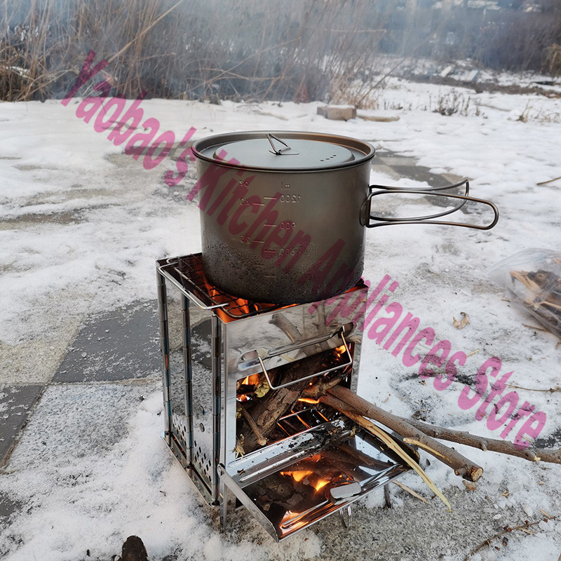 ウッドストーブ アウトドア キャンプ用品 分解可能なポータブ - Camping Outdoor Cooking Equipment のレビューと価格