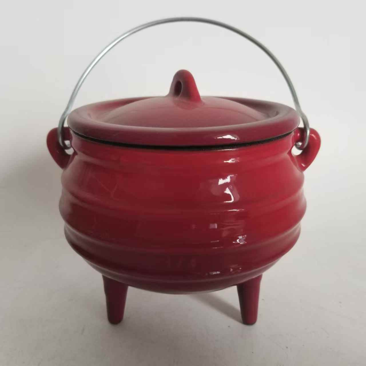 屋外用ダッチオーブン鋳鉄製エナメル鍋、3本足付き、家庭料理や - Camp Dutch Oven Cast のレビューと価格