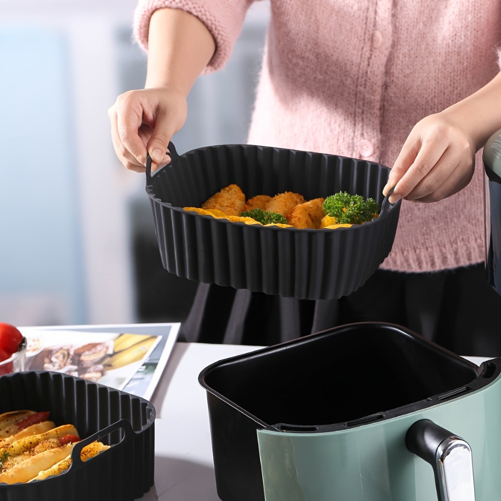 エアフライヤーシリコンライナー 正方形 再利用可能 ノンステ - Camping Cooking Mat のレビューと価格