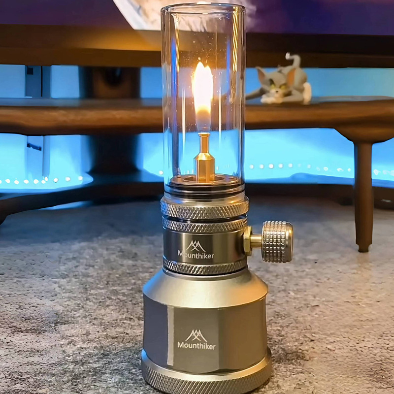 キャンプ用ガスランプ ポータブル 小型 吊り下げ式 ガラスガ - Cooking On Camping Stove のレビューと価格