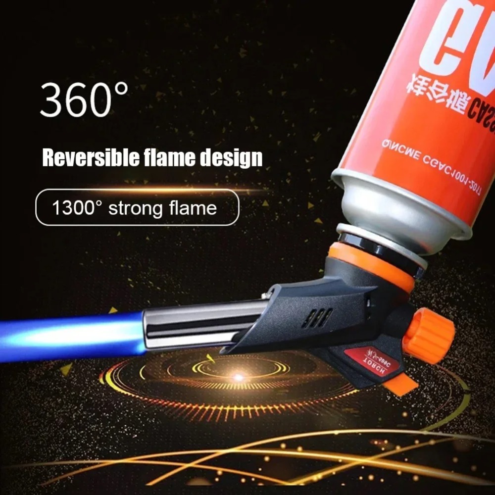 BBQキャンプ用火炎放射器、自動点火式ブタンガス溶接バーナー - Camping Cooking Flame のレビューと価格