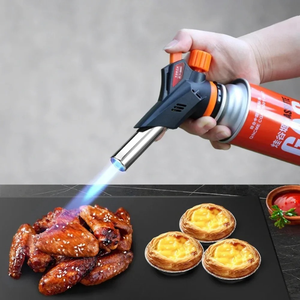 BBQキャンプ用火炎放射器、自動点火式ブタンガス溶接バーナー - Camping Cooking Flame のレビューと価格