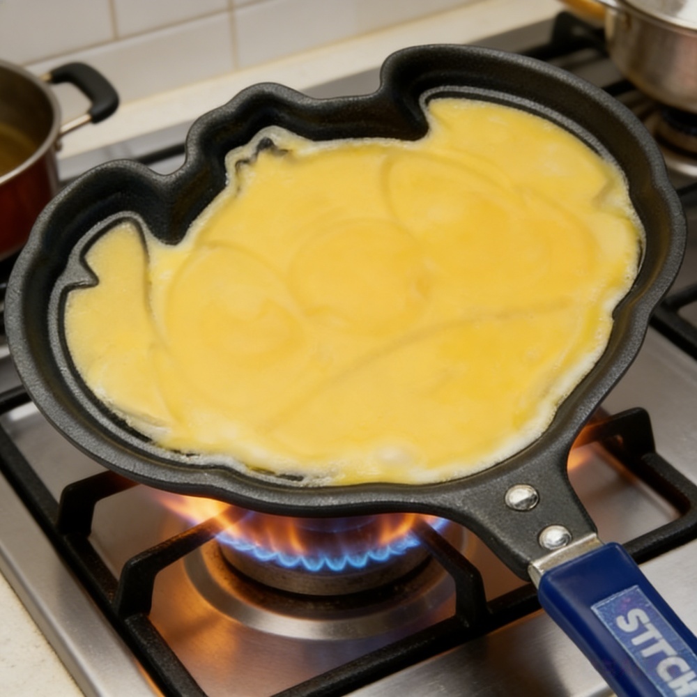 ディズニーアニメステッチミッキーマウスフライパンノンスティッ - Camping Cooking Kids のレビューと価格