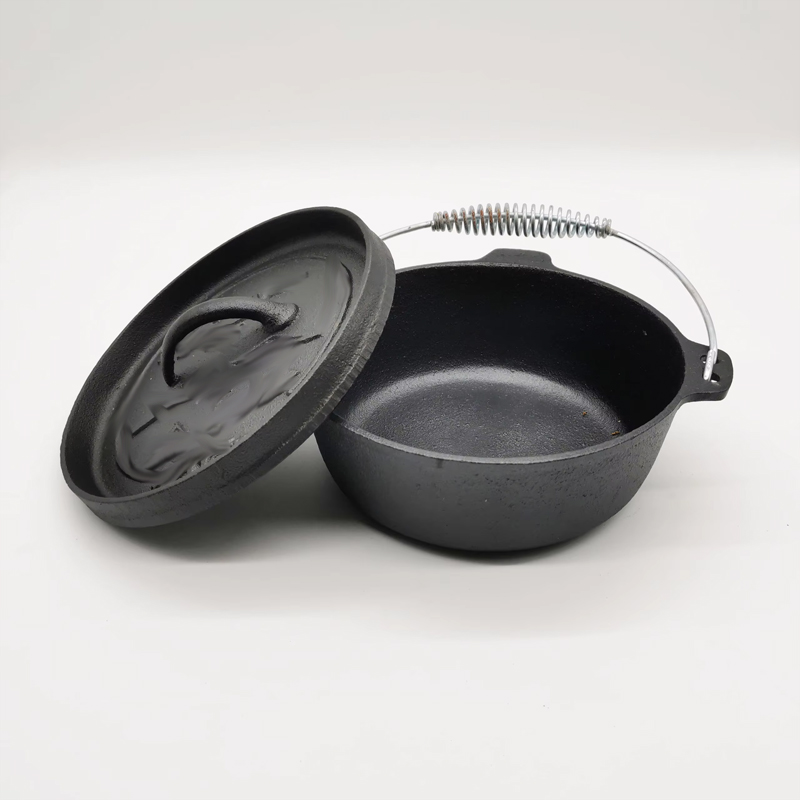 2QT鋳鉄キャンプダッチオーブン20cm鉄鍋20cm屋外吊り - Camp Dutch Oven Cast のレビューと価格