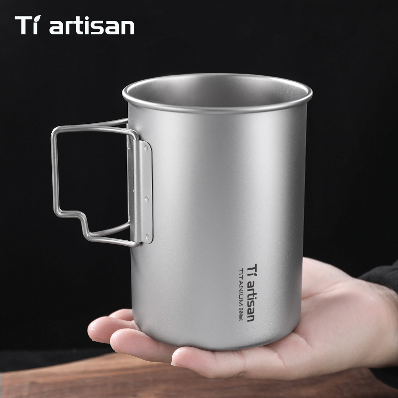 Tiartisan 750ml/900ml チタン製折りたた - Camping Cooking Set Lightweight のレビューと価格