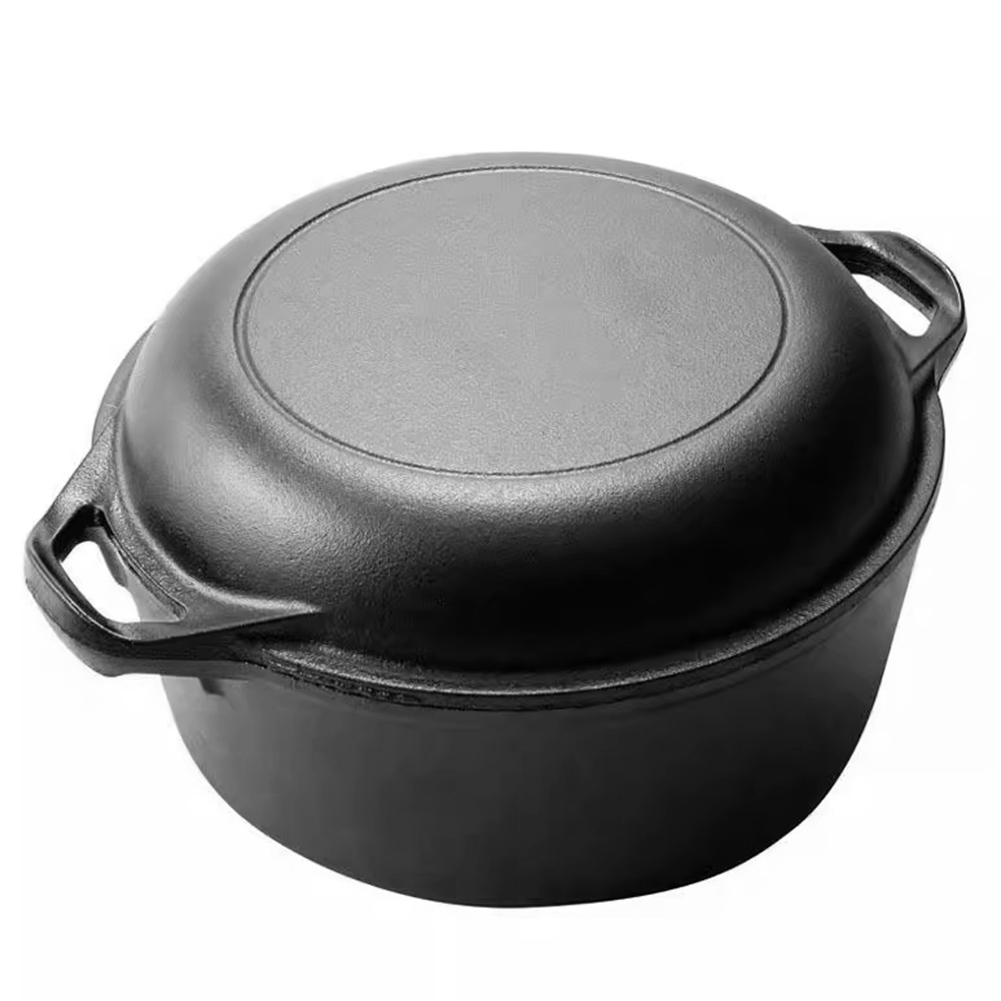 2 in 1 鋳鉄ダッチオーブン スキレット蓋付き スキレッ - Camp Dutch Oven Cast のレビューと価格