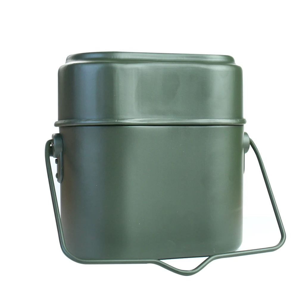 ポータブル合金ポットとボウルランチボックスセット軽量耐久性の - Camping Cooking Set Lightweight のレビューと価格