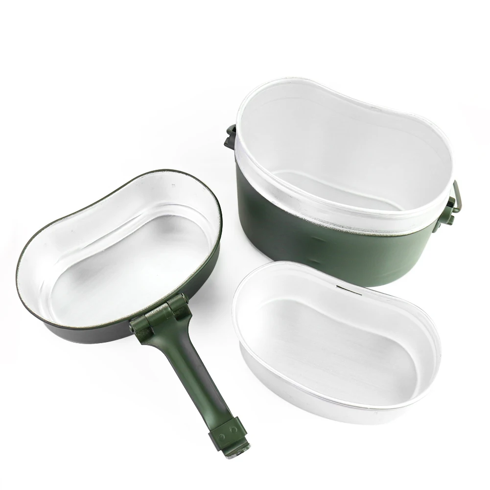 ポータブル合金ポットとボウルランチボックスセット軽量耐久性の - Camping Cooking Set Lightweight のレビューと価格